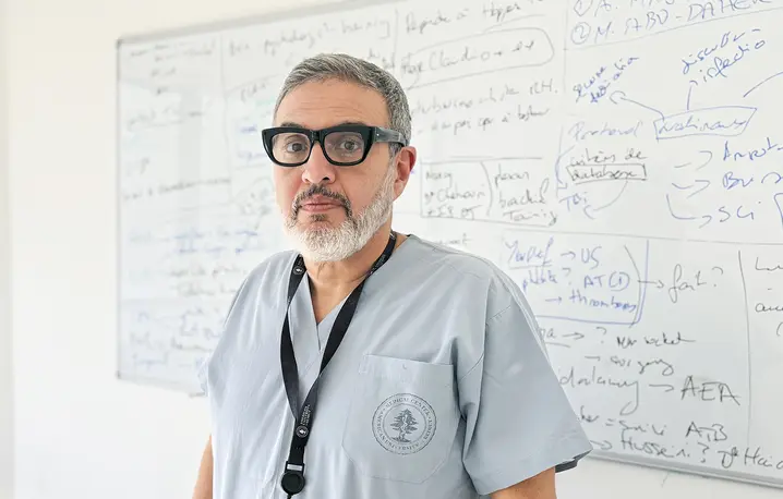 Ghassan Abu-Sittah brytyjsko-palestyński chirurg. Specjalizuje się w medycynie wojennej i chirurgii czaszkowo-twarzowej. // Fot. Miłka Fijałkowska