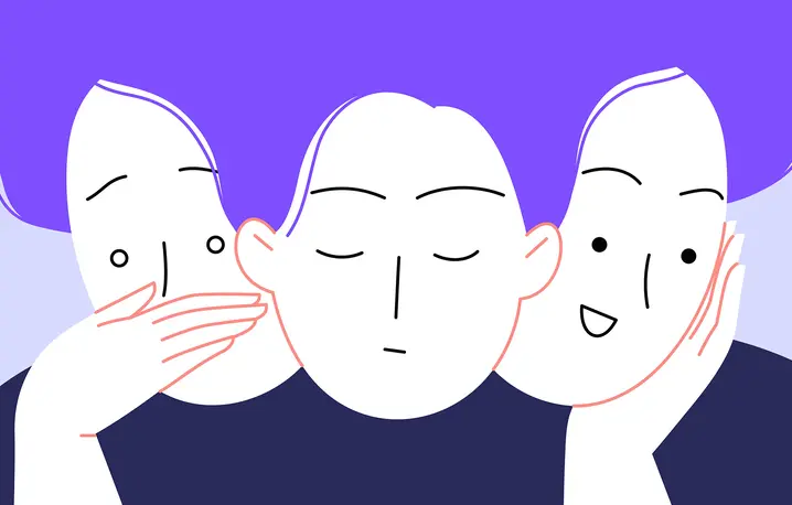 Ilustracja do tekstu o zyciu osób z borderline // il. Olga B / Adobe Stock