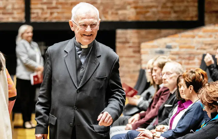 Ksiądz profesor Andrzej Szostek. Lublin, 8 kwietnia 2022 r. // Fot. Jakub Orzechowski / Agencja Wyborcza.pl