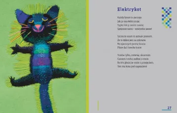 Ilustracja z książki „Kot ty jesteś?”, autorstwa Elżbiety Wasiuczyńskiej / 
