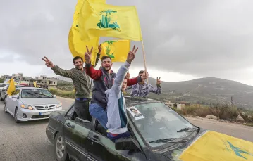 Dzień po wyborach: radość zwolenników Hezbollahu. Marjayoun w Libanie, 7 maja 2018 r. / AZIZ TAHER / REUTERS / FORUM