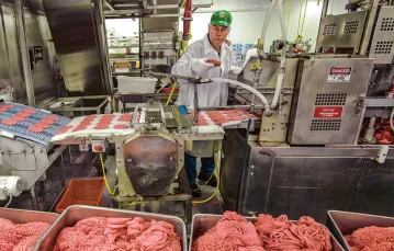 Fabryka hamburgerów w Grand Meadow, Minnesota, USA, 2011 r. / PETER MENZEL / SCIENCE PHOTO LIBRARY / EAST NEWS