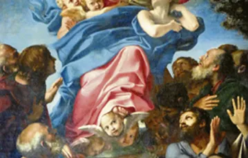 "Wniebowzięcie" w kościele Santa Maria del Popolo w Rzymie / fot. KNA-Bild / 