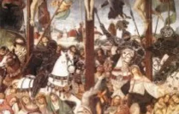 Gaudenzio Ferrari "Ukrzyżowanie", Varallo kościół Santa Maria delle Grazie, 1513 r. / 