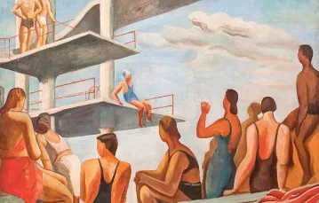 Maria Ewa Łunkiewicz-Rogoyska „Pływalnia”, 1939 r., Muzeum Narodowe we Wrocławiu. / ZACHĘTA – NARODOWA GALERIA SZTUKI