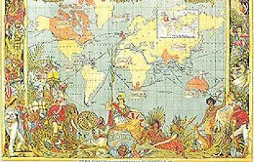 Brytyjskie imperium wielu narodów, kultur i religii; mapa z 1886 r. / 