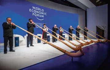 Ceremonia otwarcia Forum Ekonomicznego w Davos, 22 stycznia 2019 r. / FABRICE COFFRINI / AFP / EAST NEWS