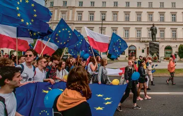 Parada Schumana w Warszawie,  maj 2019 r. / PIOTR JAXA / FORUM