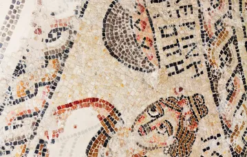 Mozaika w świątyni w Seforis, ok. III-IV w. n.e. / DOMENA PUBLICZNA / WIKIPEDIA