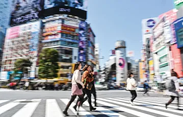 Shibuya – dzielnica handlu i rozrywki  w Tokio, 20 marca 2019 r. / CHARLY TRIBALLEAU / AFP / EAST NEWS