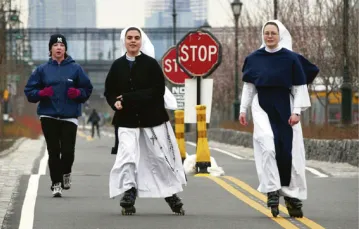 Zakonnice ze zgromadzenia Sisters of Life na Manhattanie / fot. Beaudenon / SIPA / East News / 