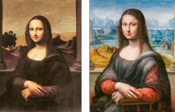 Od lewej: „Mona Lisa” z Luwru; „Mona Lisa” z Isleworth, kolekcja prywatna; „Mona Lisa” z Prado / WIKIPEDIA // ALBERTO OTERO / WIKIPEDIA x2