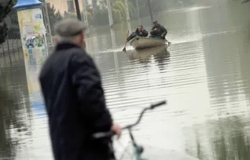 Powódź w Czechowicach-Dziedzicach, 20 maja 2010 r. / fot. Tomasz Żurek / Inimage / 