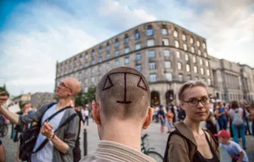 Protest przeciwko łamaniu Konstytucji, Warszawa, lipiec 2017 r. / NURPHOTO