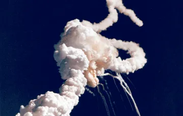 Moment katastrofy Challengera. / / Fot. NASA