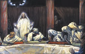 James Tissot, "Objawił sie Jedenastu, gdy siedli do wieczerzy”, 1886-94 r. / Brooklyn Museum / Corbis / 