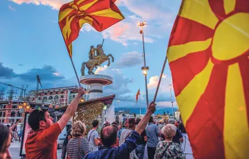 Demonstracje antyrządowe, Skopje, czerwiec 2016 r. / MAXIMILIAN VON LACHNER / GETTY IMAGES