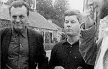 Czesław Miłosz, Zbigniew Herbert i Antoni Miłosz w drodze ddo Vence, 1967 r. /fot. JANINA MIŁOSZOWA - archiwum Zbigniewa Herberta / 