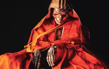 Mumia mnicha Shinnyokai Shonina ze świątyni Dainichibo. Japonia. / DOMENA PUBLICZNA / WIKIMEDIA
