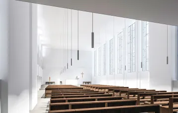 Projekt nowego wnętrza dominikańskiego kościoła w Katowicach / / ARCHIWUM DOMINIKANOW W KATOWICACH