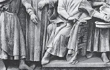 "Chrystus przed Piłatem, rzeźba w katedrze w Naumburgu, ok. 1250 r. / 