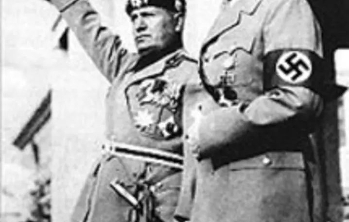 Dwaj sojusznicy: Benito Mussolini i Adolf Hitler / 