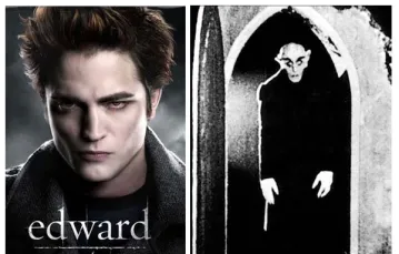 Robert Pattinson jako Edward (2008) oraz Max Schreck jak Nosferatu (1922) /fot. materiały dystrybutorów / 