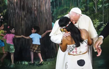Papież Franciszek w peruwiańskim Puerto Maldonado, 19 stycznia 2018 r. / ALESSANDRO BIANCHI / REUTERS / FORUM