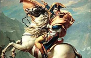Napoleon przekracza Alpy w drodze do Włoch; obraz Jacques-Louisa Davida z 1801 roku / 