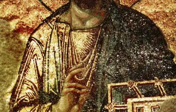 Mozaika przedstawiająca tzw. „Smutnego Chrystusa”, kościół Hagia Sophia w Stambule / fot. KNA-BILD / 