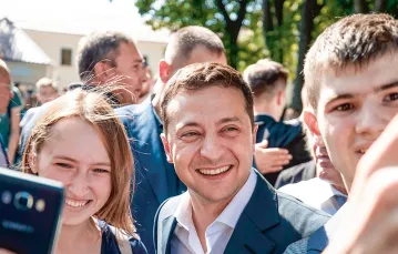 Spotkanie Wołodymyra Zełenskiego z mieszkańcami Równego na Wołyniu, wrzesień 2019 r. / PRESIDENTIAL OFFICE OF UKRAINE / CC 4.0