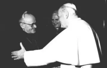 Z Janem Pawłem II i kard. Josephem Ratzingerem, Rzym 1989 r. / 