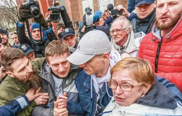 Tomasz Komenda opuszcza więzienie, 15 marca 2018 r. / KRZYSZTOF KANIEWSKI / REPORTER