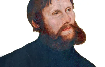 Łukasz Cranach Starszy, Portret Marcina Lutra jako rycerza Jerzego, 1521 r. / LEIPZIG MUNICIPAL LIBRARY / WIKIPEDIA.ORG