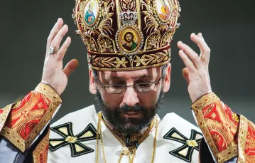 Arcybiskup Swiatosław Szewczuk. Kijów, marzec 2011 r. / KONSTANTIN CHERNICHKIN / REUTERS / FORUM