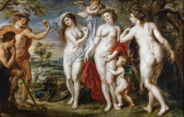 Peter Paul Rubens, „Sąd Parysa”, ok. 1638–1639, ze zbiorów Muzeum Narodowego Prado / DOMENA PUBLICZNA