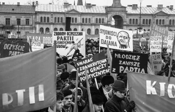 Kielce, marzec 1968 r. / WŁODZIMIERZ WAWRZYNKIEWICZ / PAP