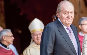 Juan Carlos – już jako były król Hiszpanii – przed katedrą w Palma de Mallorca, kwiecień 2018 r. / BACKGRID / BACKGRID USA / FORUM