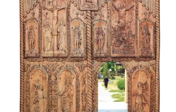 Portal klasztoru Cocos w pobliżu Tulczy, Dobrudża, Rumunia / BILDAGENTUR-ONLINE / BILDAGENTUR-ONLINE