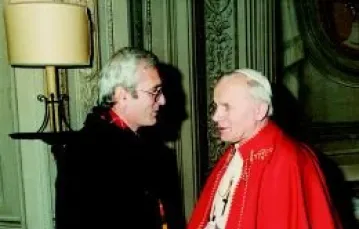 Gian Franco Svidercoschi z Janem Pawłem II, 1 stycznia 1983 / 
