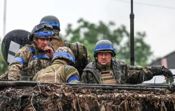 Ukraińscy żołnierze w regionie Zaporoża. 11 czerwca 2023 r. / fot. ANATOLII STEPANOV / AFP / EAST NEWS / 