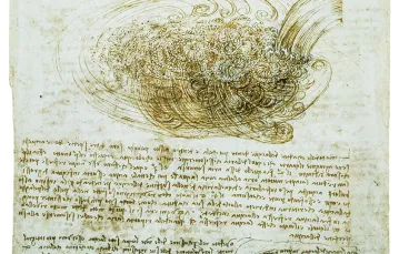 Szkice wirów wodnych Leonarda da Vinciego / ALAMY / BEW