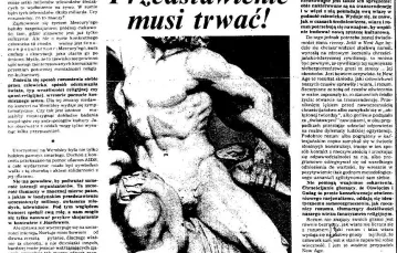 Artykuł Jarosława Gowina "Przedstawienie musi trwać!" z "TP" nr 18/1992 / 
