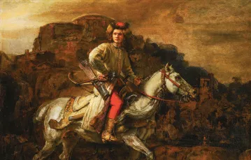 Rembrandt, Jeździec polski, ok. 1655 r. / DOMENA PUBLICZNA / WIKIPEDIA