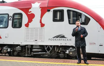 Odbiór pociągu elektrycznego ELF II przez władze województwa podkarpackiego, 27 września 2018 r. / KRZYSZTOF KAPICA / POLSKA PRESS / EAST NEWS