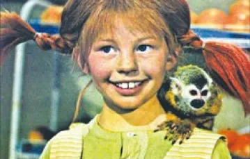 Inger Nilsson jako Pippi w szwedzkim serialu telewizyjnym / 