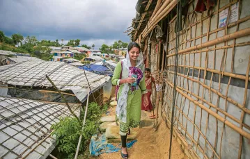 Rahima Akter w obozie uchodźców w Bangladeszu, sierpień 2018 r. / ALTAF QADRI / AP / EAST NEWS