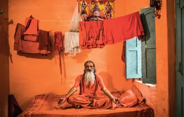 Raju Baba, sadhu z Waranasi, Indie, lipiec 2014 r. / GRAŻYNA MAKARA