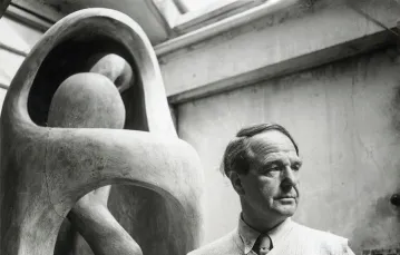 Henry Moore, ok. 1954 r. / ROGER WOOD / THE HENRY MOORE FOUNDATION ARCHIVE