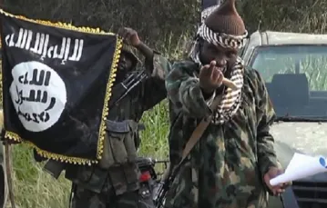 Abubakar Shekau, przywódca Boko Haram. Październik 2014 r./Foto: AFP / EAST NEWS